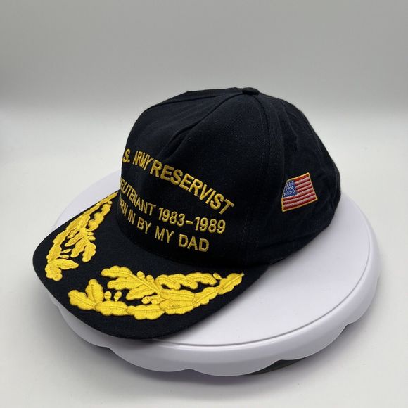 Vintage1980s 1984 U.S. Army Reservist Donald Hume Scrambled Eggs Hat USA Made